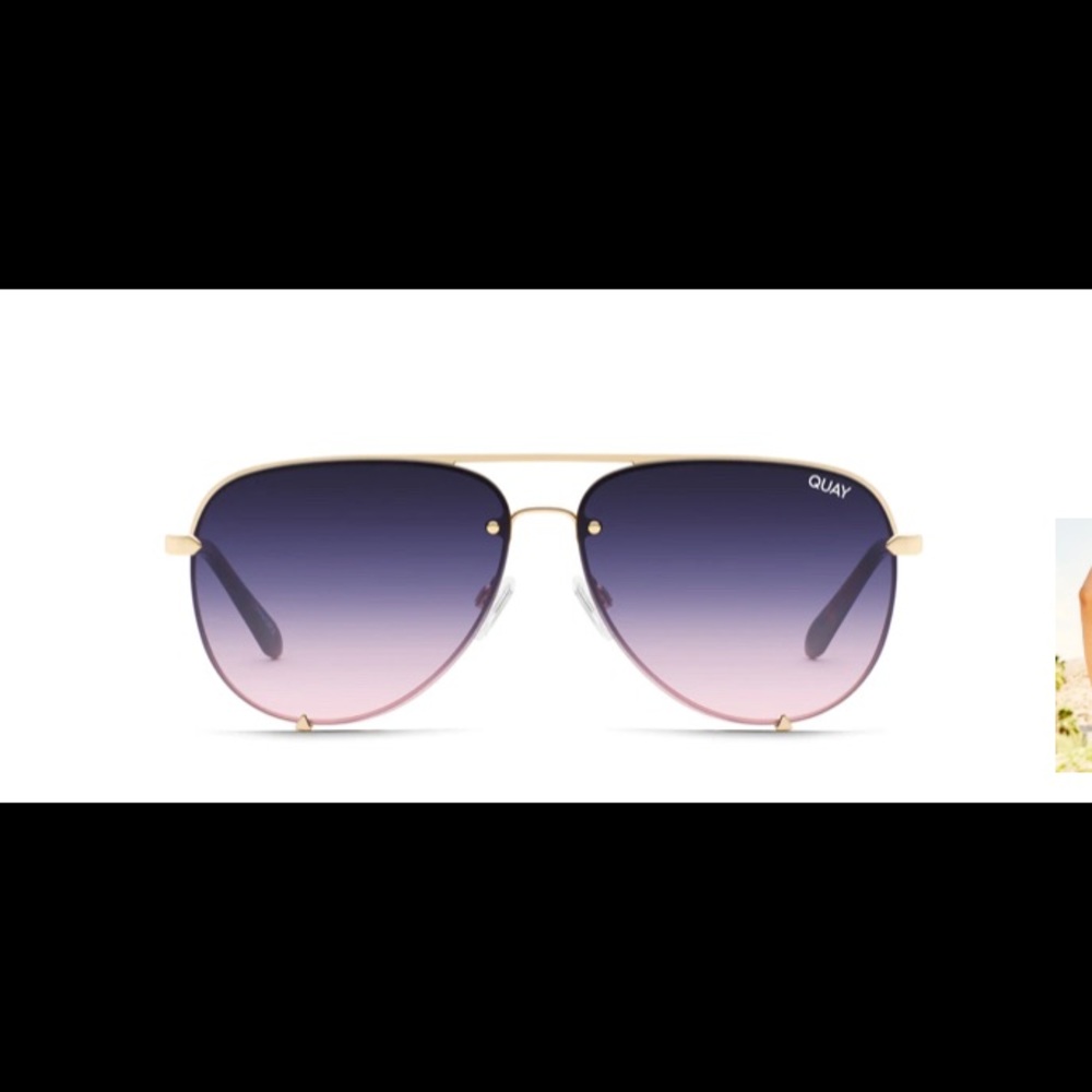 Quay High Key Rimless Mini sunglasses - NWT!